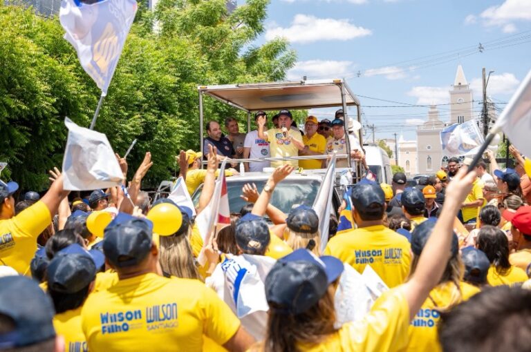 Wilson Santiago participa de caravana ao lado de Lucas, João e Nabor em seis municípios e mostra força no Sertão paraibano
